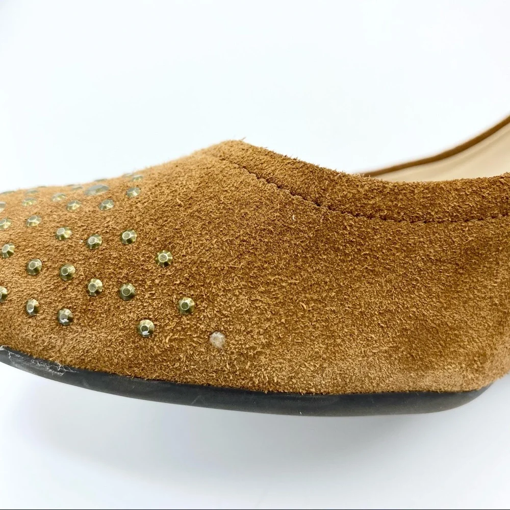 Franco Sarto Zinc Embellished Suede Wedges Size 10